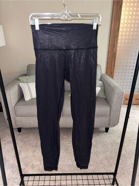 lululemon athletica Black Shimmer High-Rise Leggings